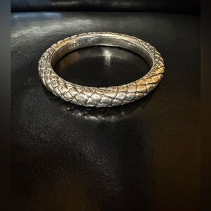 Sterling silver 925 Bangel snake skin bracelet